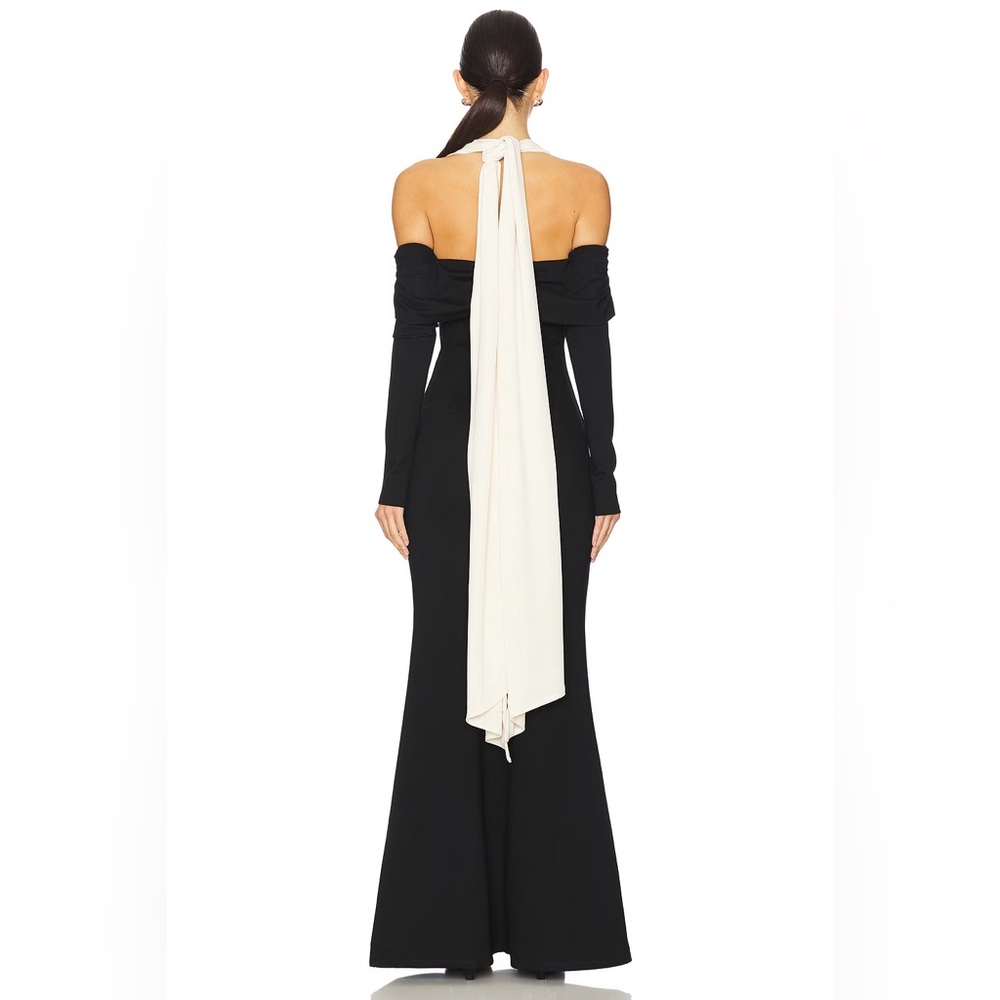 Camila Coelho Black and Cream Dress - Picture 3 of 10